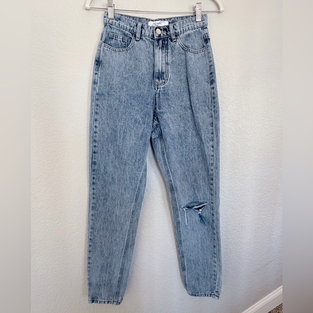 ThCreasa Denim Collection vintage wash denim jeans